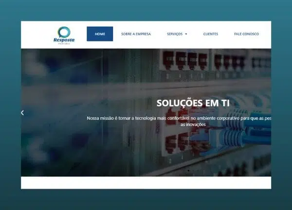 Criação de Web Sites ProfissionaisPortfólio Resposta Informática